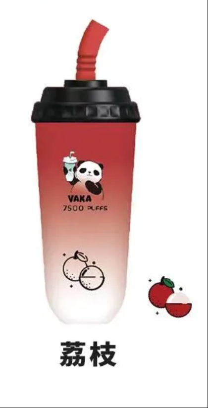 VAKA 7500 PUFFS 奶茶杯一次性電子煙 荔枝